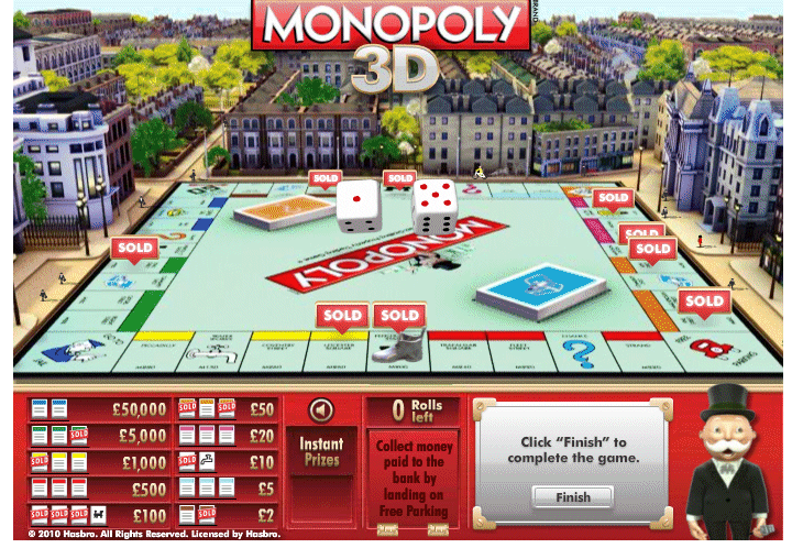 3d monopoly game